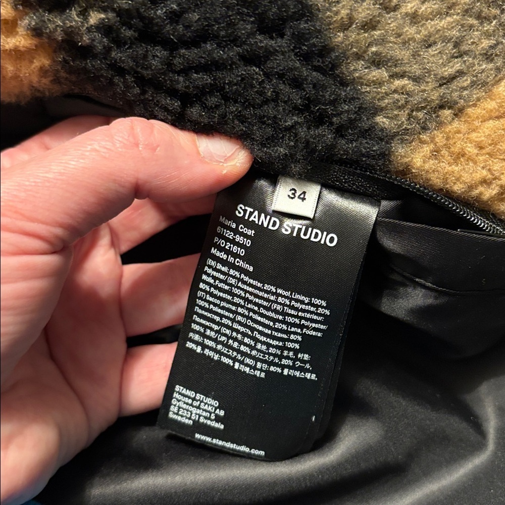 STAND STUDIO Faux Fur Teddy Maria Coat - Picture 11 of 16